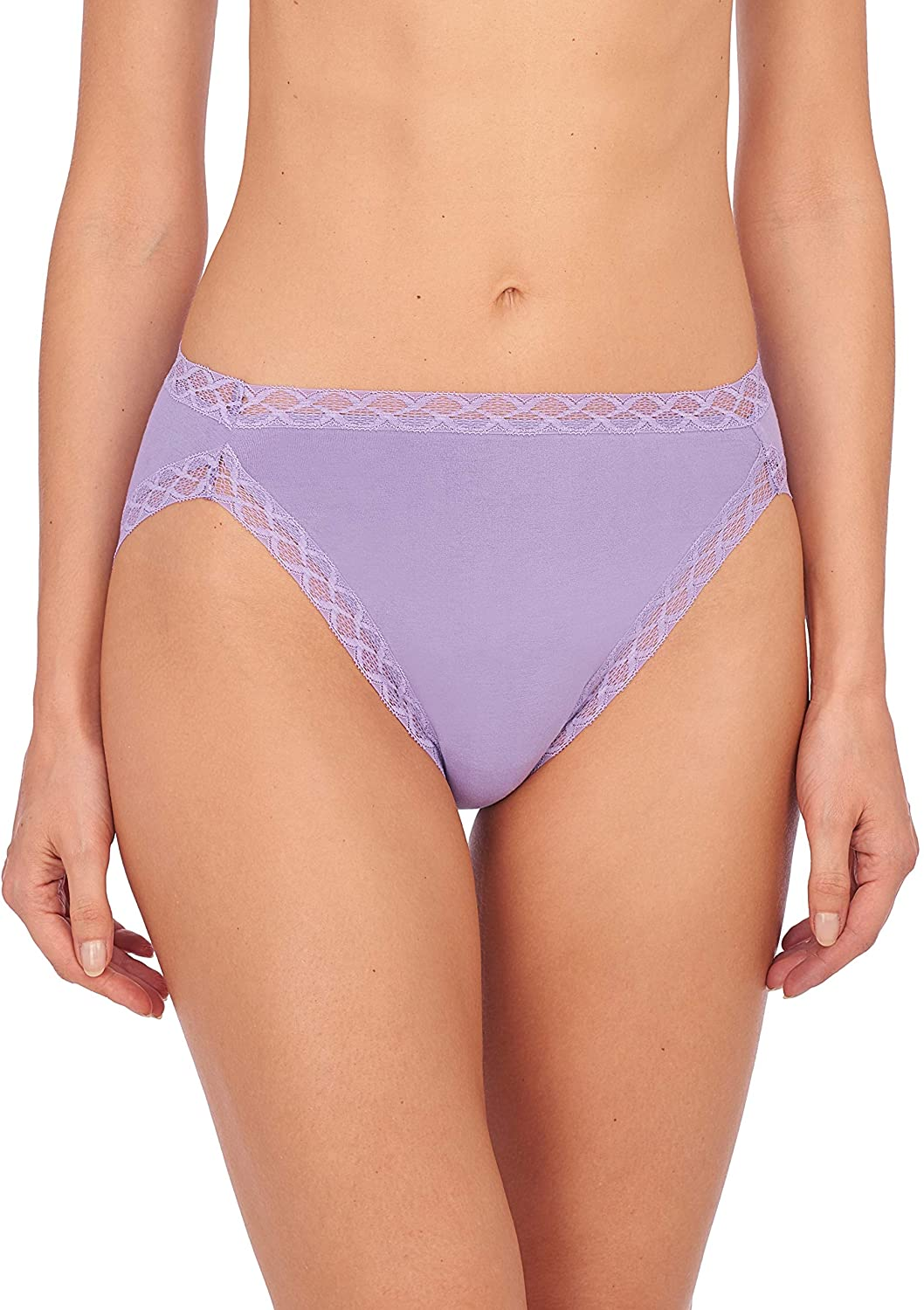 Natori Womens Bliss French Cut Panty Apparel & Accessories > Clothing > Underwear & Socks > Underwear Natori French Lilac Large 
