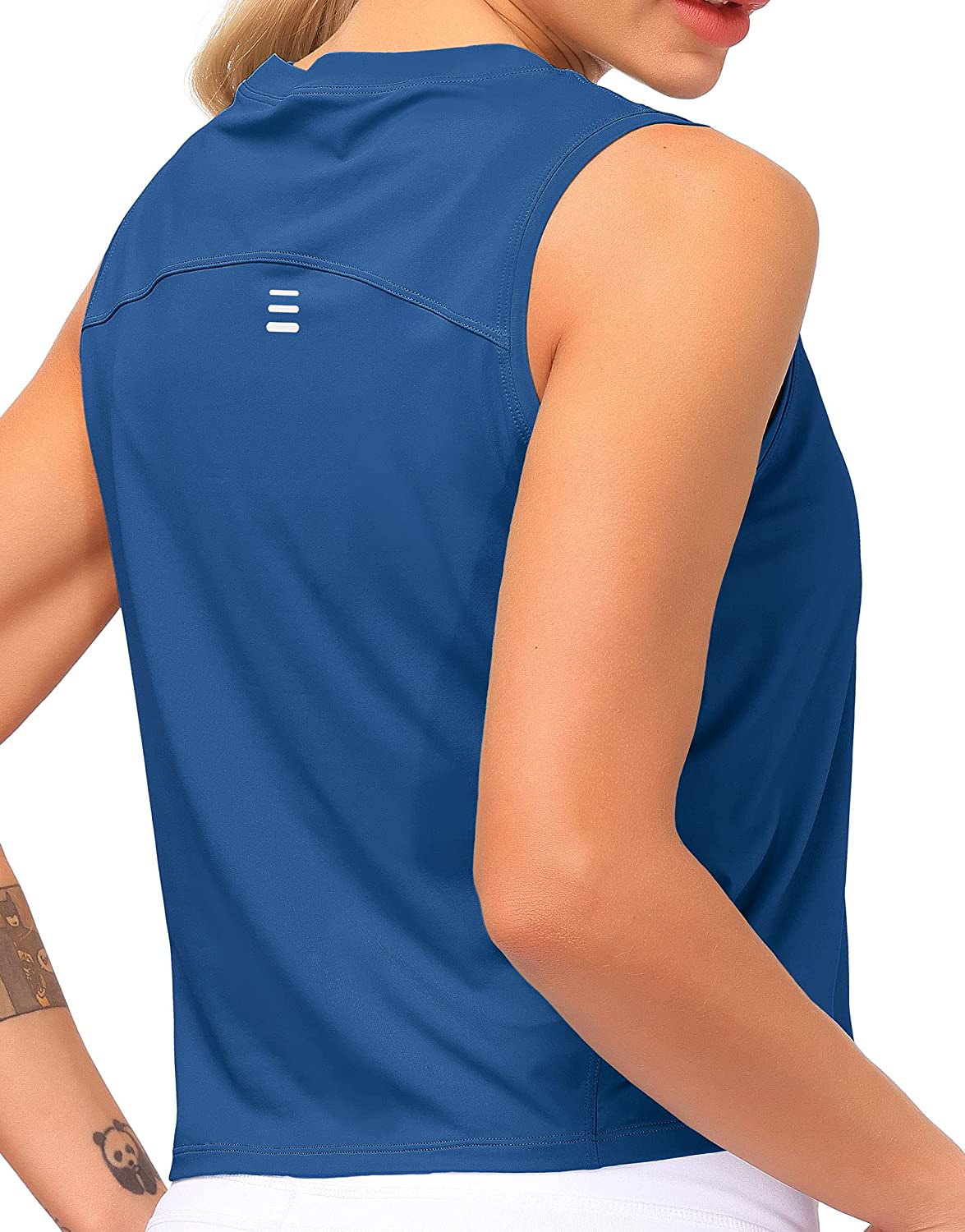 Dragon Fit Women Sleeveless Yoga Tops Workout Cool T-Shirt Running Short Tank Crop Tops Apparel & Accessories > Clothing > Activewear Kylie Max   