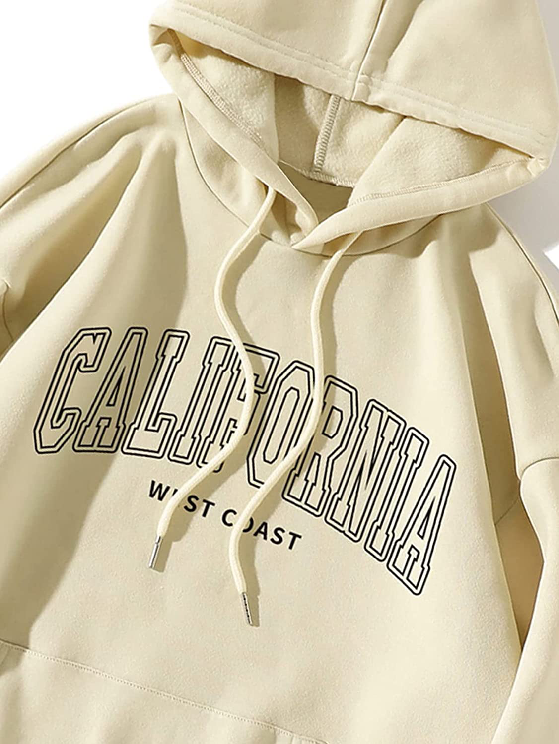 SOLY HUX Women'S Casual California Hoodie Long Sleeve Drawstring Pullover Sweatshirt Apparel & Accessories > Clothing > Activewear Kylie Max   