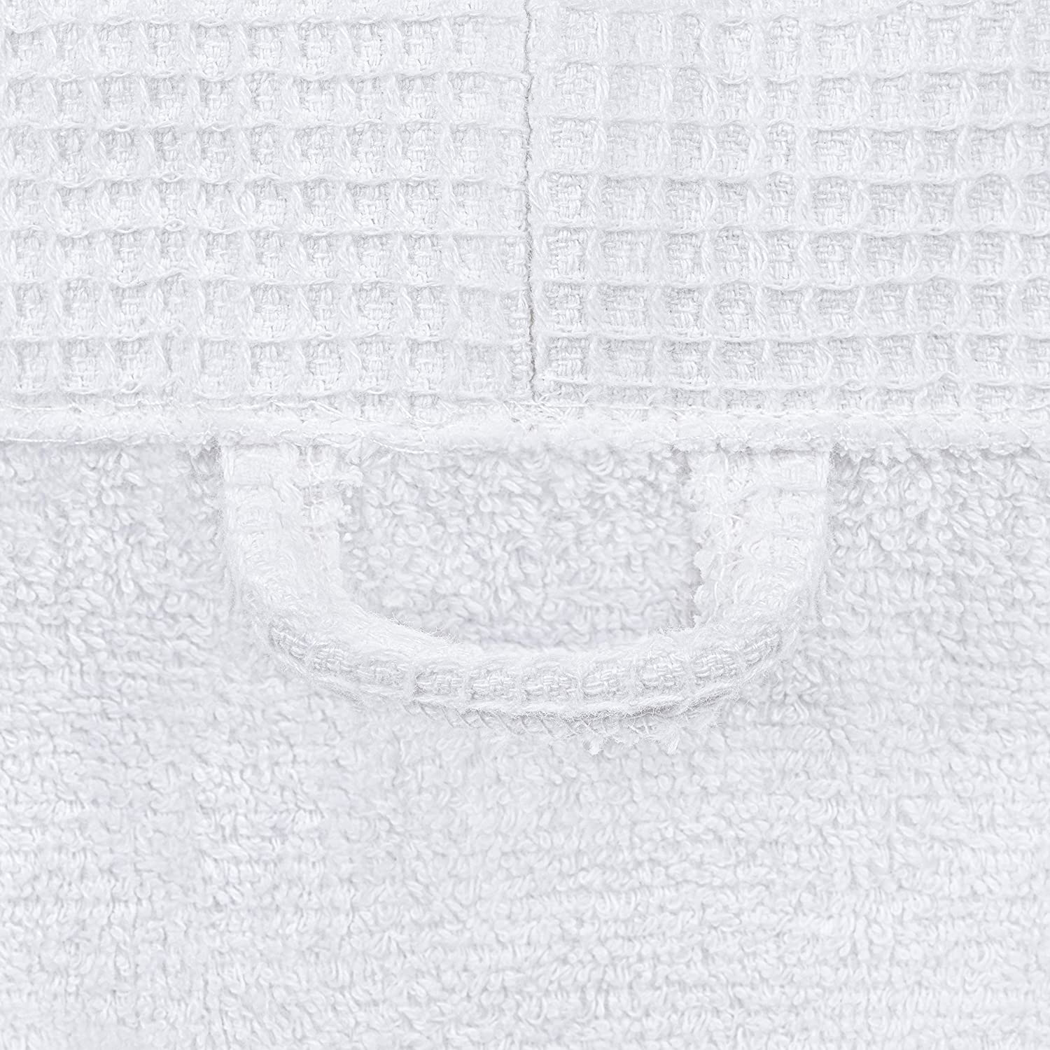 Luxury White Spa Bathrobe Unisex - Cotton Waffle Exterior, Terry Towel Interior Apparel & Accessories > Clothing > Sleepwear & Loungewear > Robes Kylie Max   