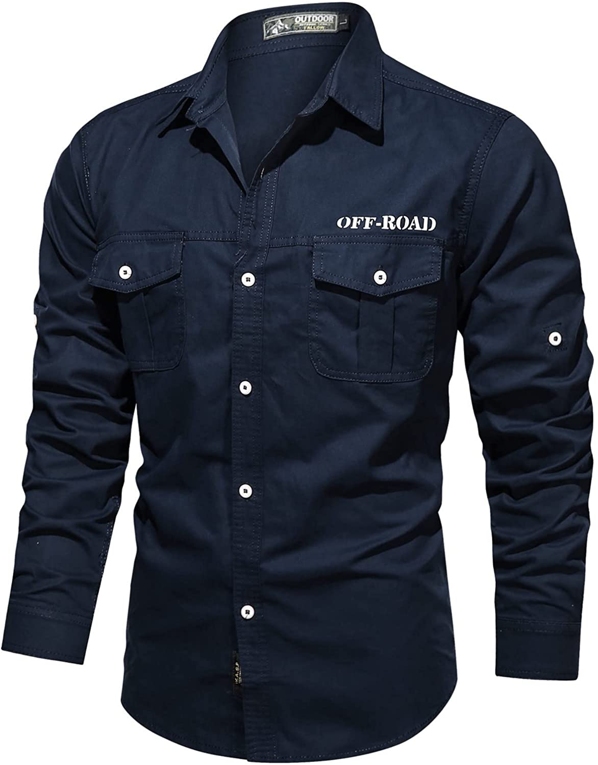 Merthy Mens Long Sleeve Casual Button down Shirts Jackets Fashion Big and Tall Solid Color Cowboy Slim Fit Shackets Apparel & Accessories > Clothing > Underwear & Socks > Shapewear Merthy 01 Blue X-Large 