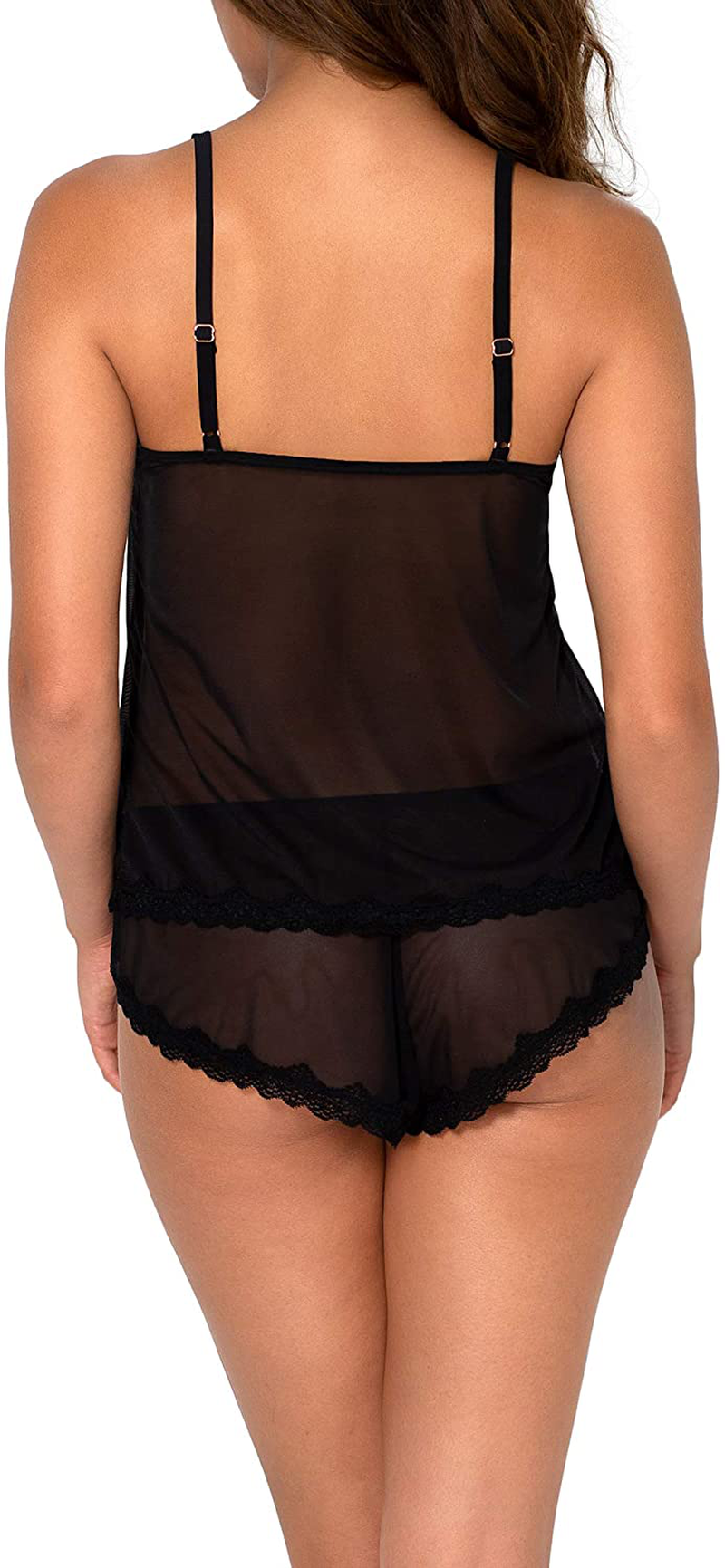 Smart & Sexy Women'S Mesh Cami & Shorts Sleep Set Apparel & Accessories > Clothing > Sleepwear & Loungewear Kylie Max   