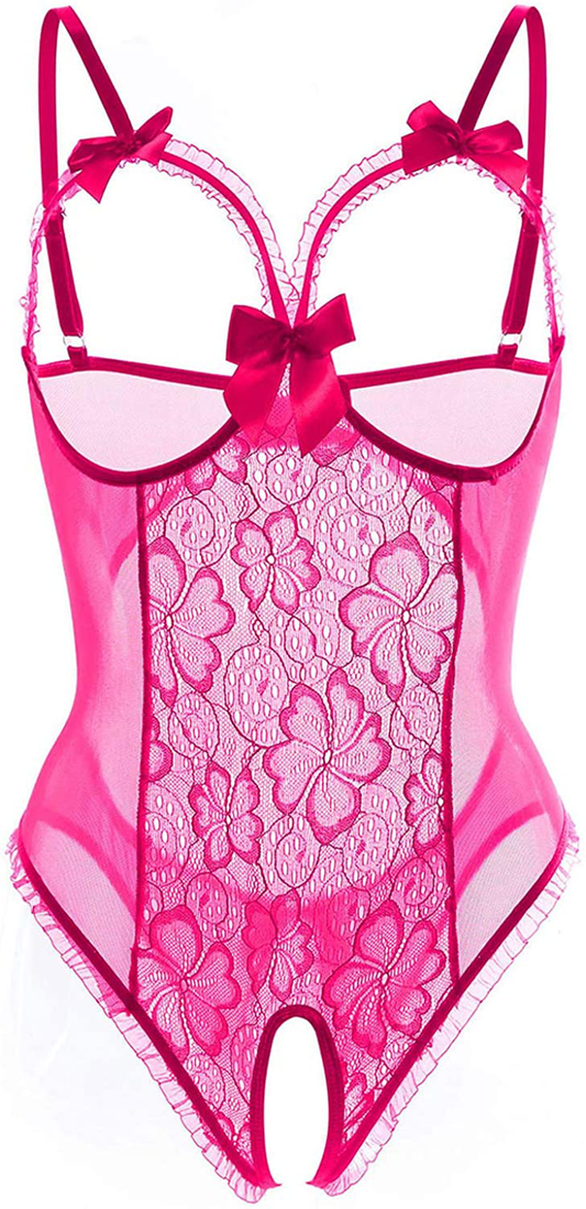 Women Sexy Teddy Lingerie One Piece Lace Babydoll Bodysuit Nightie plus Size S-3XL Apparel & Accessories > Clothing > Underwear & Socks > Lingerie Kylie Max   