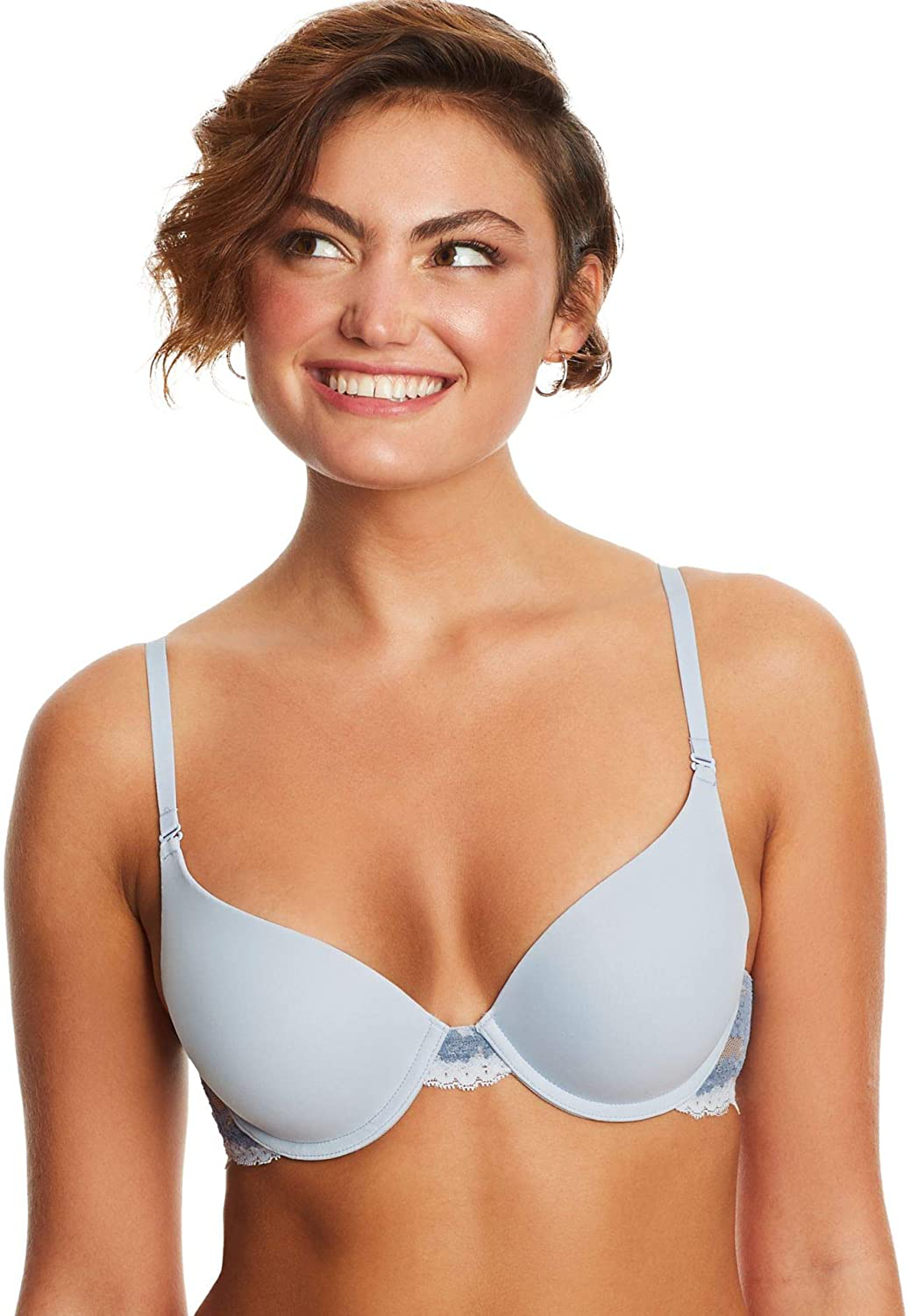 Maidenform Women's Natural Boost Demi Bra 09428 Apparel & Accessories > Clothing > Underwear & Socks > Bras Maidenform Ciel Blue/Frontier Blue 38C 