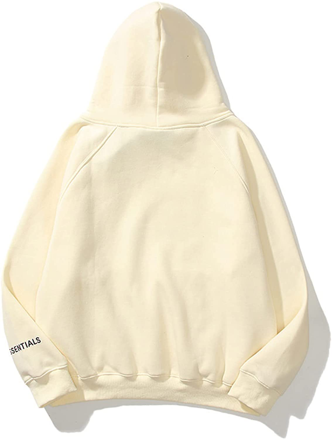 Unisex Essentials Hoodie Letter Print Loose Fit Hooded Sweatshirt Long Sleeve Casual Pullover Hoodie for Women Men Apparel & Accessories > Clothing > Activewear Kylie Max   