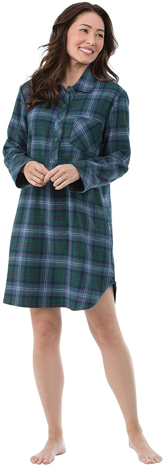 Pajamagram Women'S Sleep Shirt Plaid - Sleepshirt Womens Apparel & Accessories > Clothing > Sleepwear & Loungewear > Nightgowns Kylie Max   