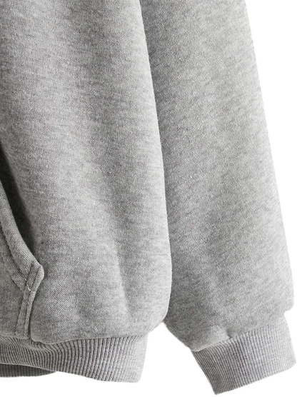 Sweatyrocks Women'S Casual Heart Print Long Sleeve Pullover Hoodie Sweatshirt Tops Apparel & Accessories > Clothing > Activewear Kylie Max   