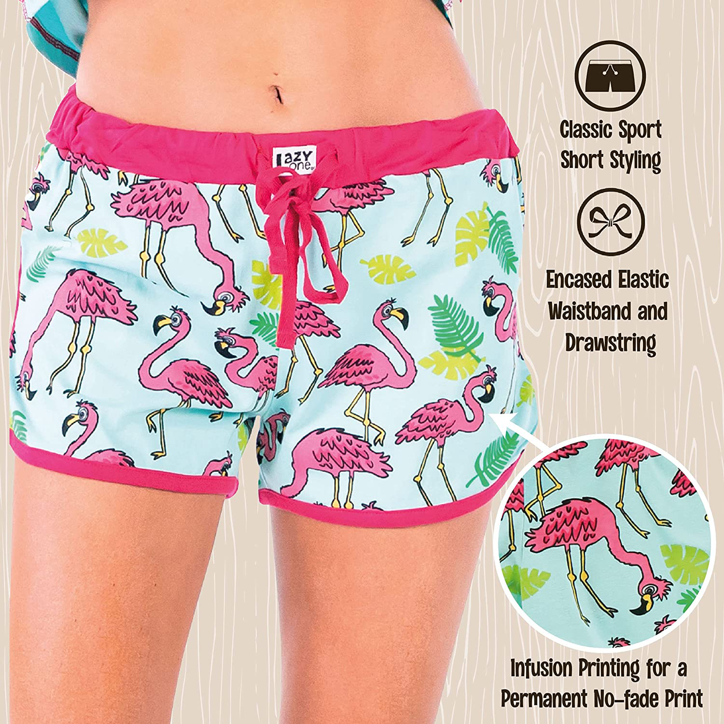 Lazy One Tank and Shorts Pajama Separates, Cute Summer Pajamas for Women, Mix-And-Match, Vintage Styling, Separates Apparel & Accessories > Clothing > Sleepwear & Loungewear > Pajamas Kylie Max   