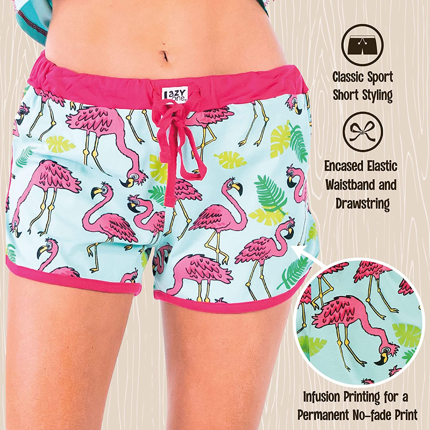 Lazy One Tank and Shorts Pajama Separates, Cute Summer Pajamas for Women, Mix-And-Match, Vintage Styling, Separates Apparel & Accessories > Clothing > Sleepwear & Loungewear > Pajamas Kylie Max   