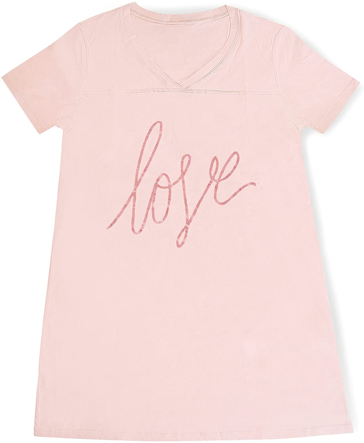 Smart & Sexy Women'S V-Neck Oversized Sleep Shirt Apparel & Accessories > Clothing > Sleepwear & Loungewear > Nightgowns Kylie Max   