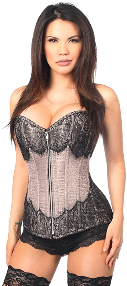 Daisy Corsets Women'S Top Drawer Brocade Steel Boned Corset Apparel & Accessories > Clothing > Underwear & Socks > Lingerie Daisy corsets   