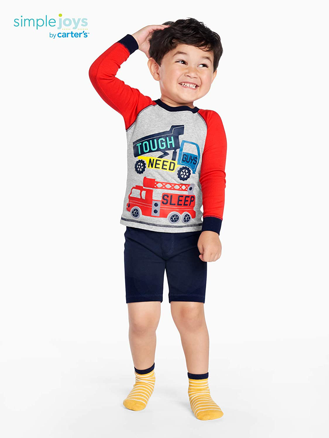 Simple Joys by Carter'S Babies, Toddlers and Boys' 6-Piece Snug Fit Cotton Pajama Set Apparel & Accessories > Clothing > Sleepwear & Loungewear > Pajamas Kylie Max   