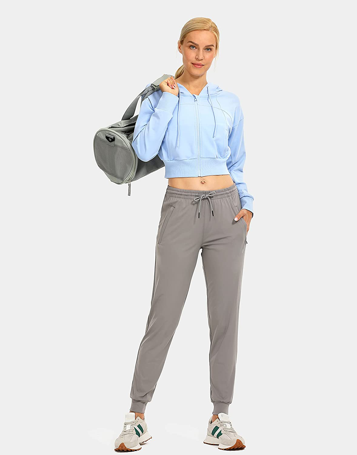 G Gradual Women'S Joggers Pants with Zipper Pockets Tapered Running Sweatpants for Women Lounge, Jogging Apparel & Accessories > Clothing > Activewear Kylie Max   