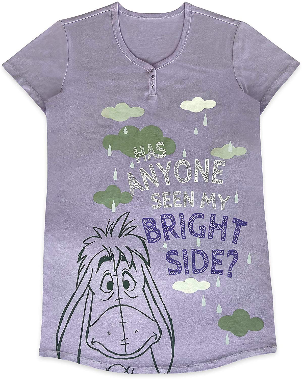 Disney Eeyore Nightshirt for Women Apparel & Accessories > Clothing > Sleepwear & Loungewear > Nightgowns Kylie Max   