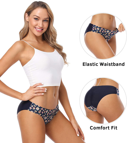 Wealurre Seamless Underwear Invisible Bikini No Show Nylon Spandex Women Panties Apparel & Accessories > Clothing > Underwear & Socks > Underwear Wealurre   