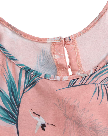 Shein Women'S Summer Floral Print Cami Top and Shorts Pajamas Set Apparel & Accessories > Clothing > Sleepwear & Loungewear Kylie Max   