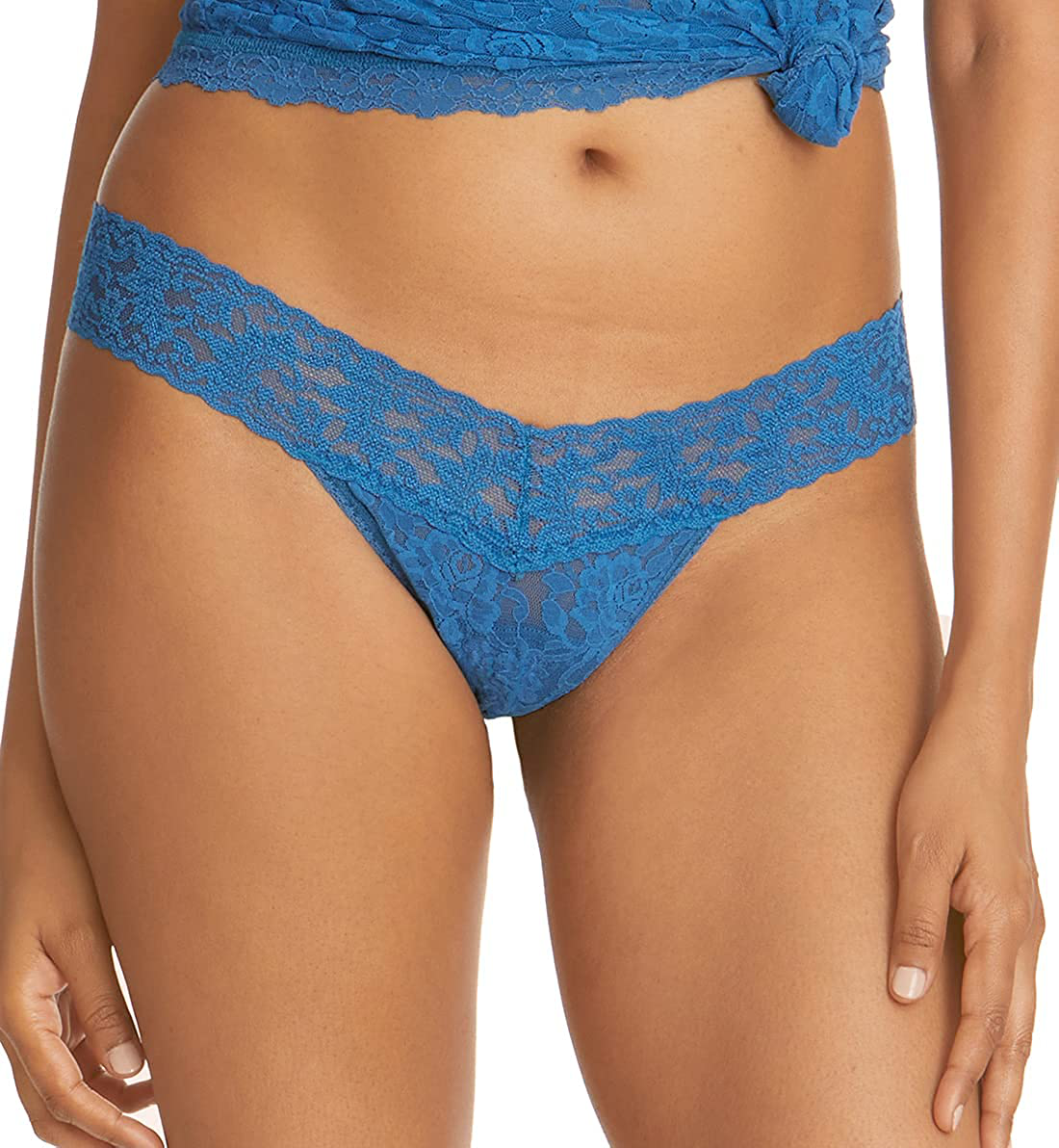 hanky panky, Signature Lace Low Rise Thong, One Size (2-12) Apparel & Accessories > Clothing > Underwear & Socks > Underwear hanky panky Beguiling Blue One Size 