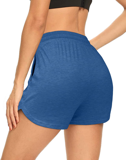 OFEEFAN Womens Athletic Shorts Running Dolphin Shorts with Pockets and Drawstring Apparel & Accessories > Clothing > Shorts Kylie Max   
