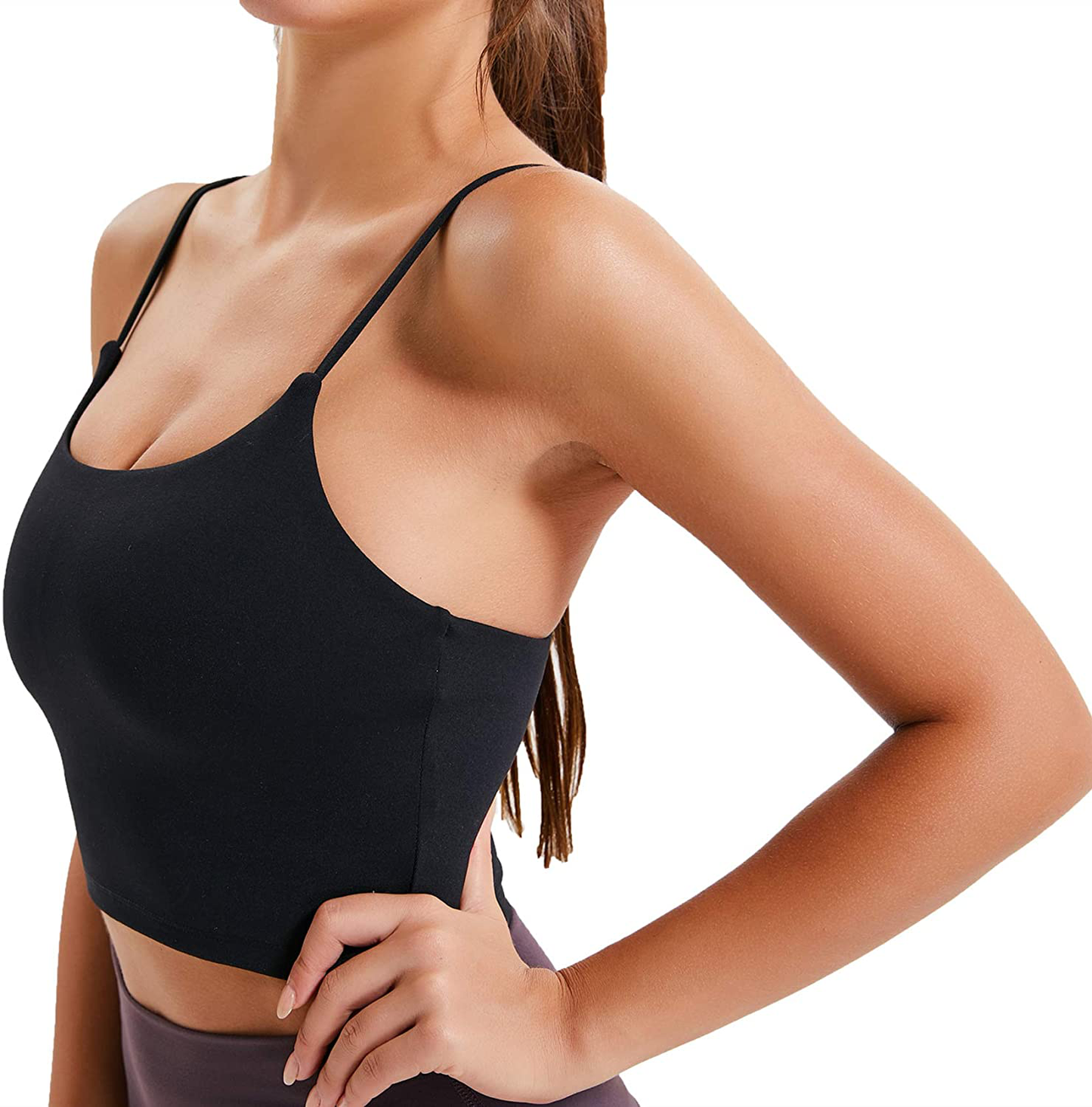 Lemedy Women Padded Sports Bra Fitness Workout Running Shirts Yoga Tank Top Apparel & Accessories > Clothing > Underwear & Socks > Bras Kylie Max   
