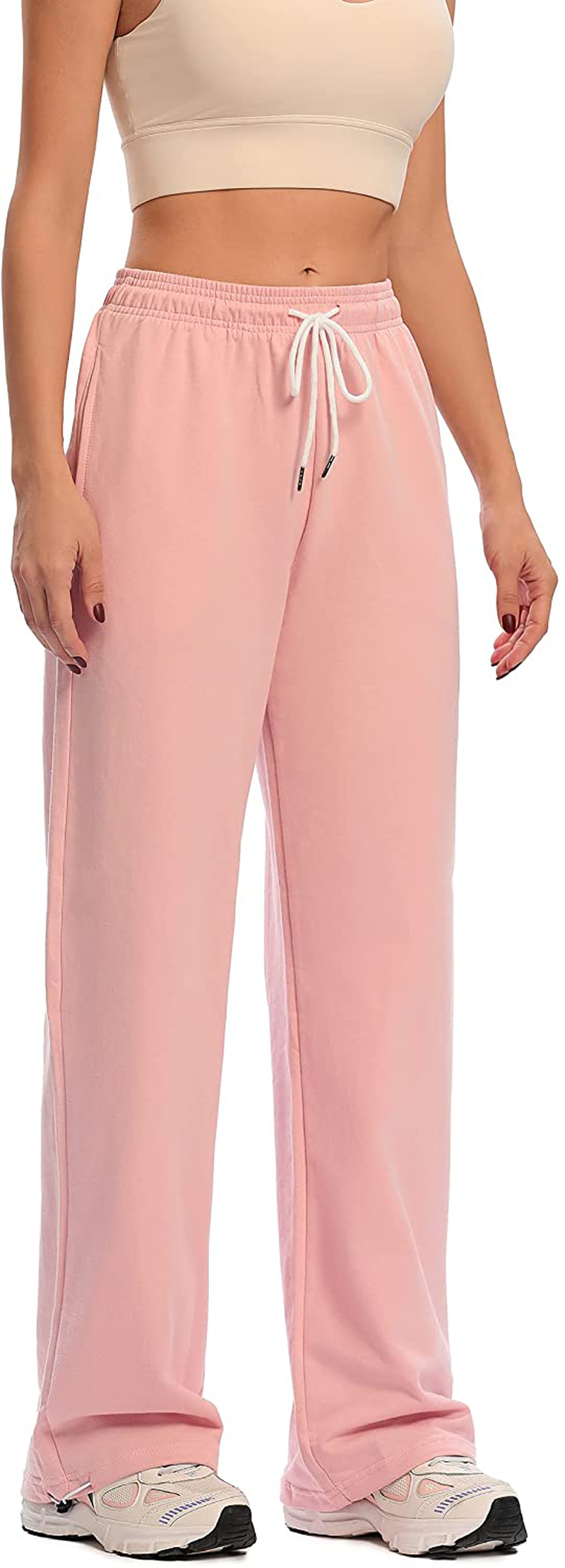 Cakcton Women'S Sweatpants with Pockets Joggers High Waisted Loose Workout Yoga Lounge Drawstring Active Casual Sports Pants Apparel & Accessories > Clothing > Activewear Kylie Max   