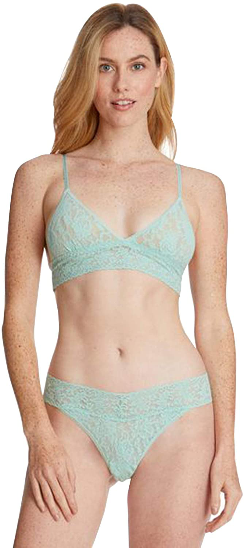 hanky panky Women's Signature Lace Original Rise Thong Apparel & Accessories > Clothing > Underwear & Socks > Underwear hanky panky Mint Sprig Green  