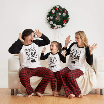 IFFEI Matching Family Pajamas Sets Christmas Pj'S with Deer Long Sleeve Tee and Plaid Pants Loungewear Apparel & Accessories > Clothing > Sleepwear & Loungewear > Pajamas Kylie Max   