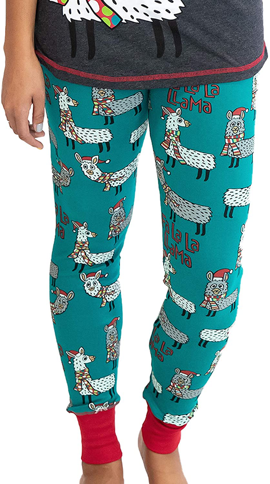 Lazy One Matching Family Pajama Sets for Adults, Teens, Kids, and the Dog (FA La La Llama) Apparel & Accessories > Clothing > Sleepwear & Loungewear > Pajamas Kylie Max   