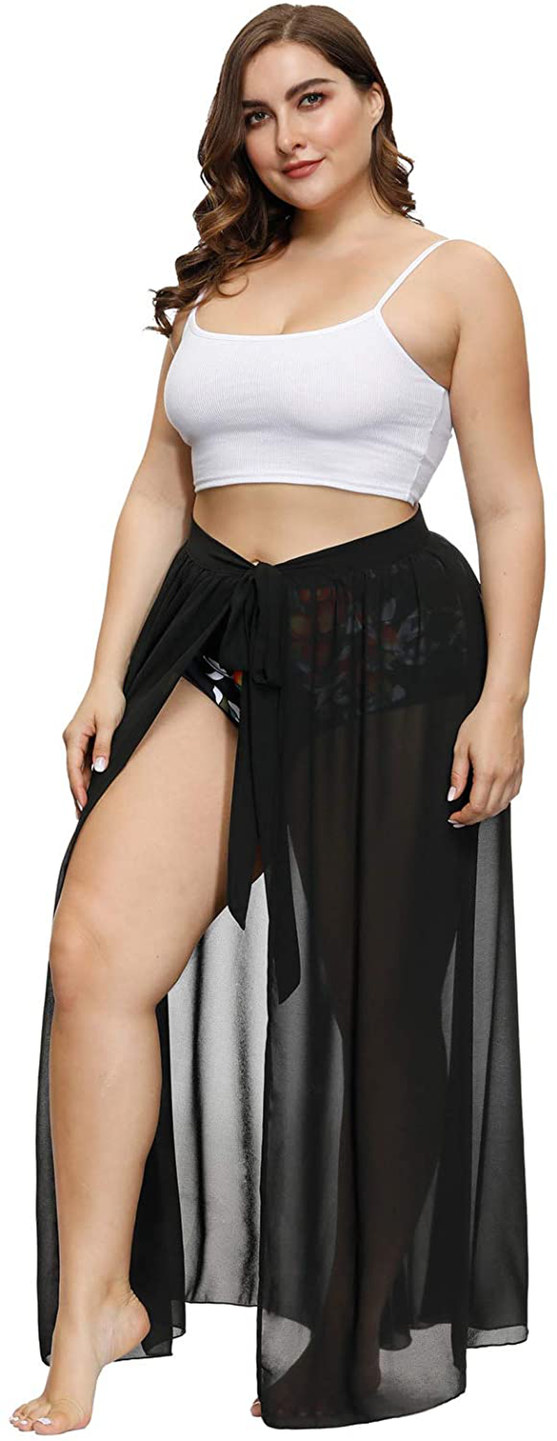 Hanna Nikole plus Size Sarong Swimsuit Cover Ups Bikini Beach Cover-Ups Wrap Skirt Apparel & Accessories > Clothing > Swimwear Kylie Max   