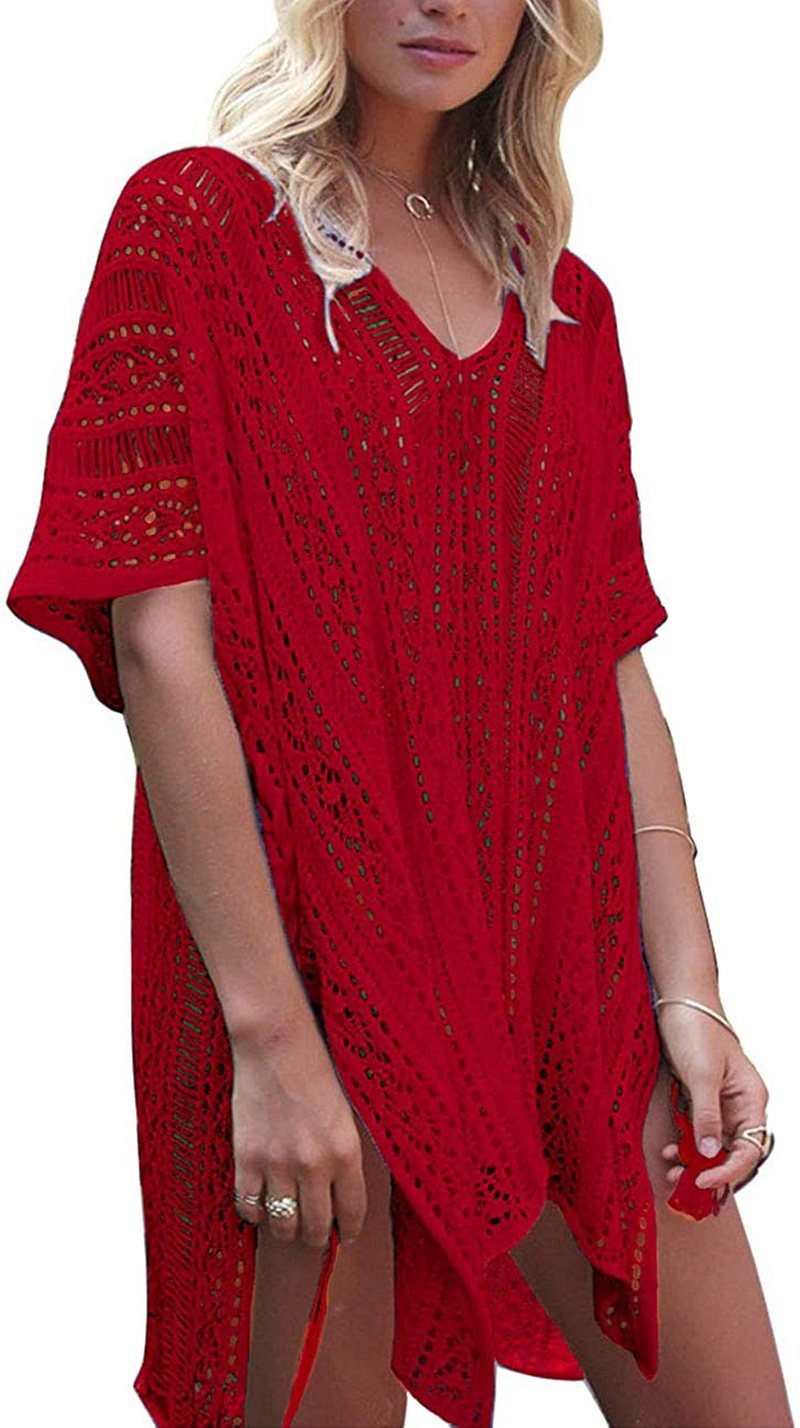 Shermie Swimsuit Cover Ups for Women V Neck Loose Beach Bikini Bathing Suit Cover Up Apparel & Accessories > Clothing > Swimwear Kylie Max   