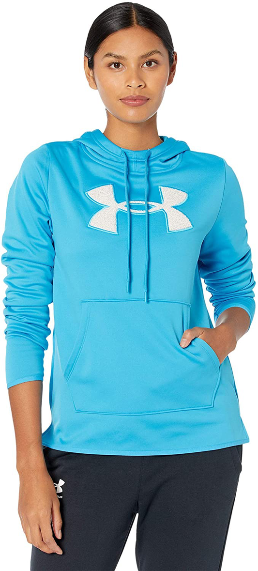 Under Armour Women'S Fleece Big Logo Chenille/Shine Hoodie Apparel & Accessories > Clothing > Activewear Kylie Max   