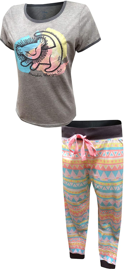 Disney Women's Lion King Remember Who You are Pastel Jogger Pajama Set Apparel & Accessories > Clothing > Sleepwear & Loungewear > Pajamas Disney   