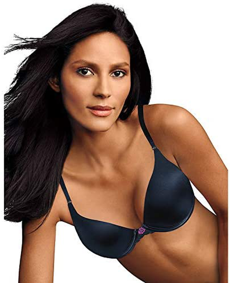 Maidenform Women's Natural Boost Demi Bra 09428 Apparel & Accessories > Clothing > Underwear & Socks > Bras Maidenform Navy W/ Magenta Quartz 36A 