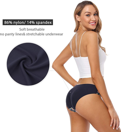 Wealurre Seamless Underwear Invisible Bikini No Show Nylon Spandex Women Panties Apparel & Accessories > Clothing > Underwear & Socks > Underwear Wealurre   