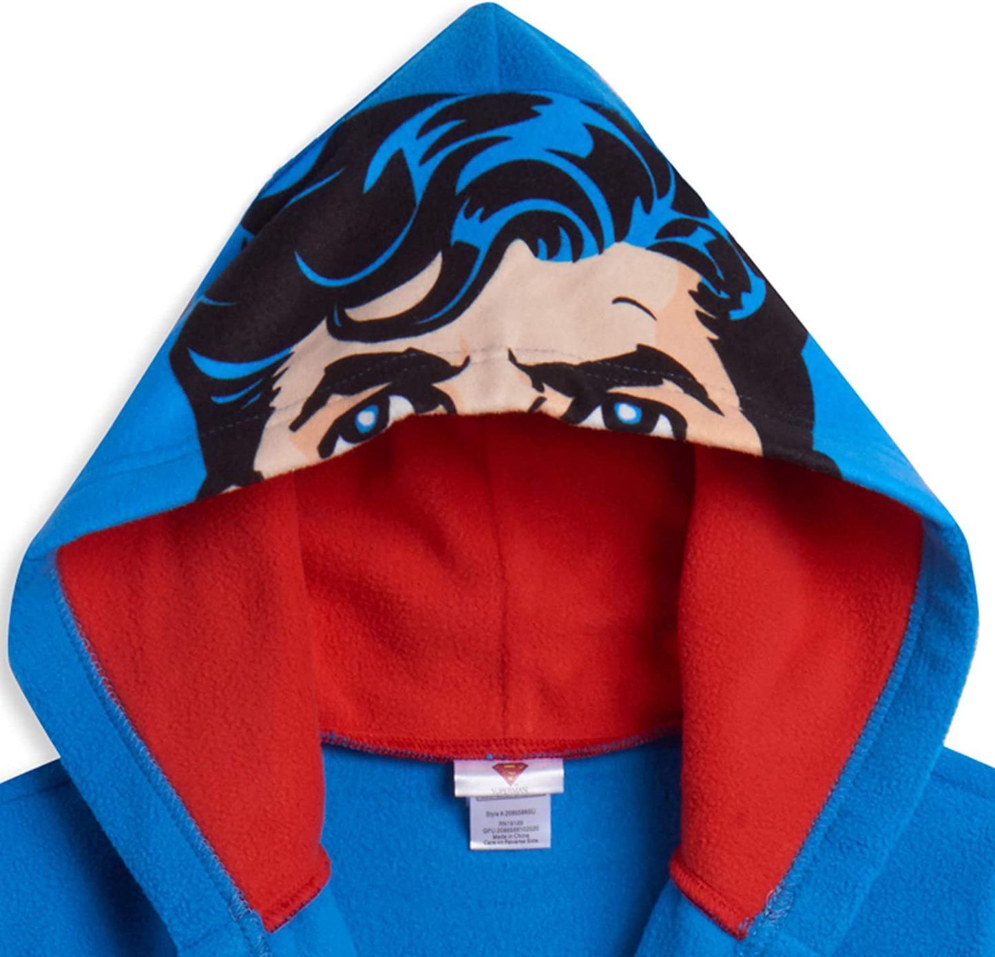 DC Comics Fleece Hooded Long Sleeve Pajama Sleep Robe Apparel & Accessories > Clothing > Sleepwear & Loungewear > Robes Kylie Max   