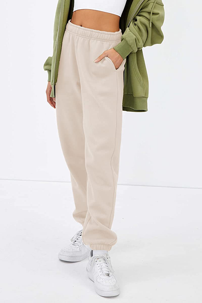 EFAN Womens Fleece Sweatpants Warm Baggy Pants Comfy Oversized Fall Joggers High Waisted Cotton Lounge with Pockets Apparel & Accessories > Clothing > Activewear Kylie Max   