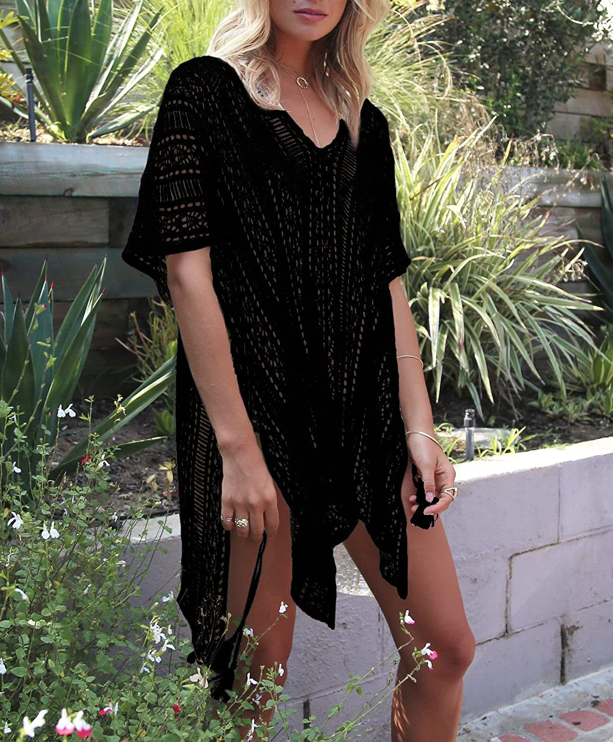 Jeasona Women’S Bathing Suit Cover up for Beach Pool Swimwear Crochet Dress Apparel & Accessories > Clothing > Swimwear Kylie Max   