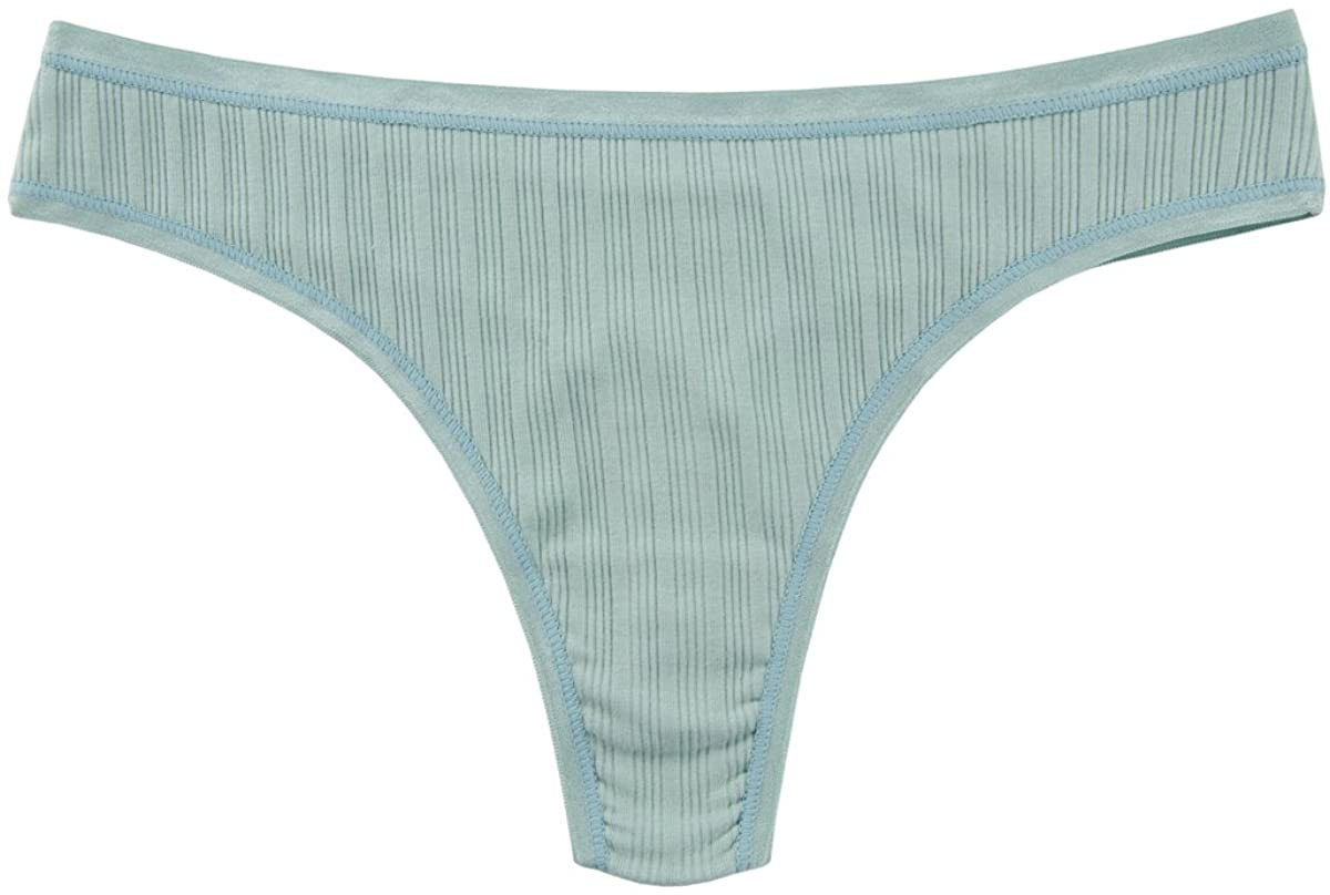 Knitlord 6 Pack Women'S Thongs Underwear Cotton Breathable Panties Hipster Bikini Apparel & Accessories > Clothing > Underwear & Socks > Underwear KNITLORD   