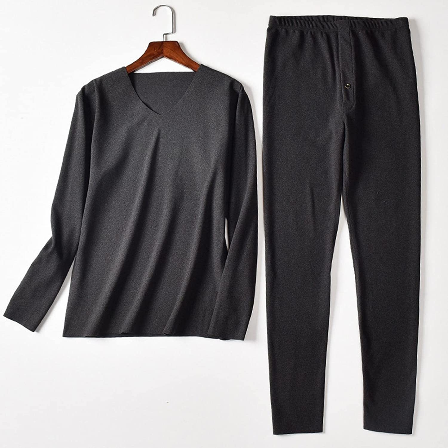 Merthy Thermal Underwear Set for Mens Winter Skiing Cycling Ultra Soft Base Layers Tight Long Johns Top and Bottom Set Apparel & Accessories > Clothing > Underwear & Socks > Shapewear Merthy   