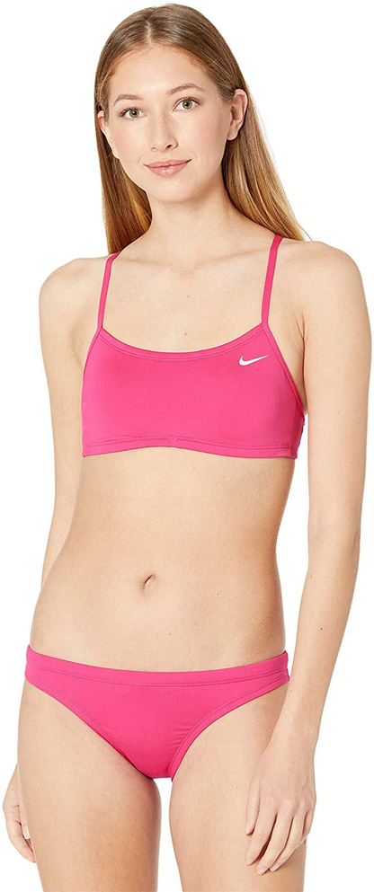 Nike Essential Racerback Bikini Set Apparel & Accessories > Clothing > Swimwear Nike Fireberry Large 