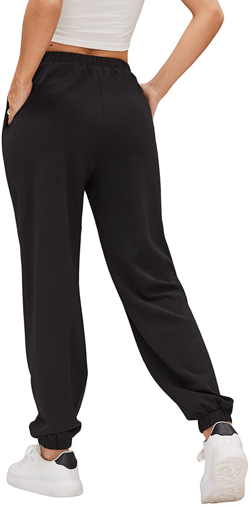 Sweatyrocks Women'S Drawstring Waist Striped Side Jogger Sweatpants with Pocket Apparel & Accessories > Clothing > Activewear Kylie Max   