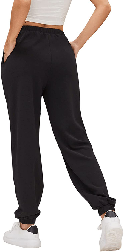 Sweatyrocks Women'S Drawstring Waist Striped Side Jogger Sweatpants with Pocket Apparel & Accessories > Clothing > Activewear Kylie Max   