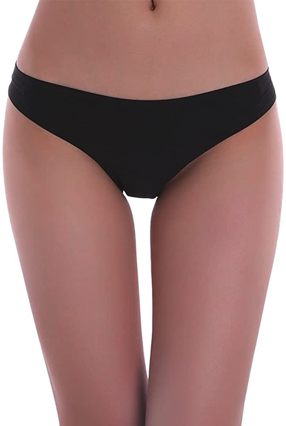 COSOMALL 6 Pack Women'S Invisible Seamless Bikini Underwear Half Back Coverage Panties Apparel & Accessories > Clothing > Underwear & Socks > Underwear COSOMALL   