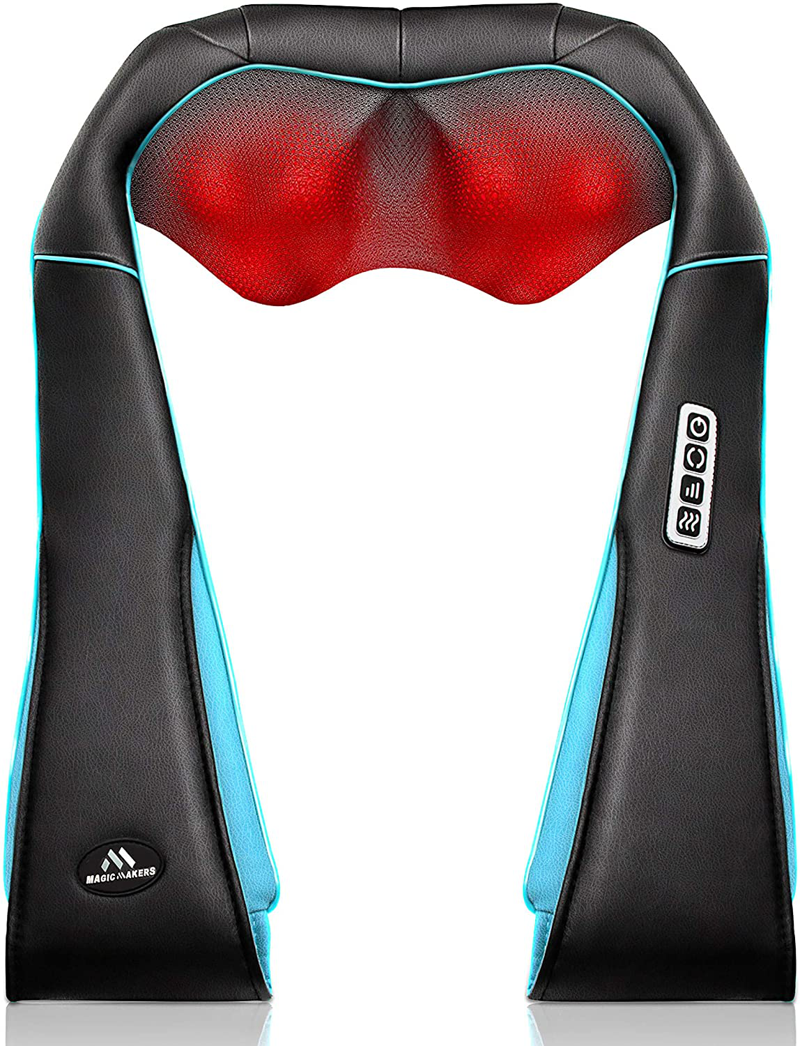 Back Neck Shoulder Massager with Heat - Deep Tissue Kneading Electric Back Massage for Neck, Back, Shoulder, Waist, Foot - Shiatsu Full Body Massage, Relax Gift for Her/Him/Friend/Dad/Mom Arts & Entertainment > Party & Celebration > Gift Giving MagicMakers Blue  