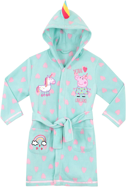 Peppa Pig Girls' Unicorn Robe Apparel & Accessories > Clothing > Sleepwear & Loungewear > Robes Kylie Max   