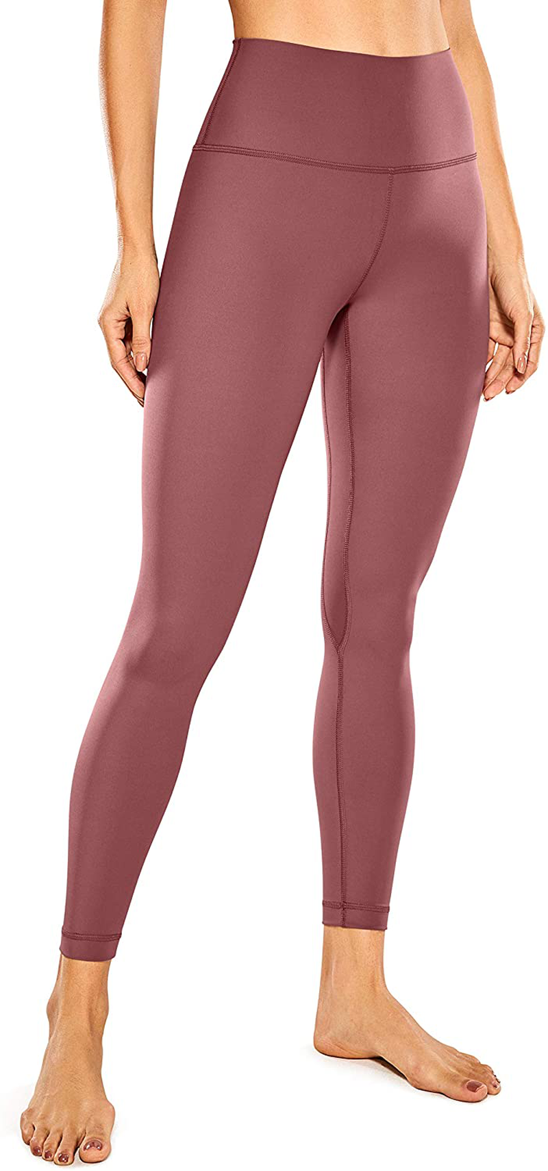 CRZ YOGA Women's Naked Feeling Yoga Pants 25 Inches - 7/8 High Waisted Workout Leggings Apparel & Accessories > Clothing > Activewear CRZ YOGA Sepia-r009a XX-Large 