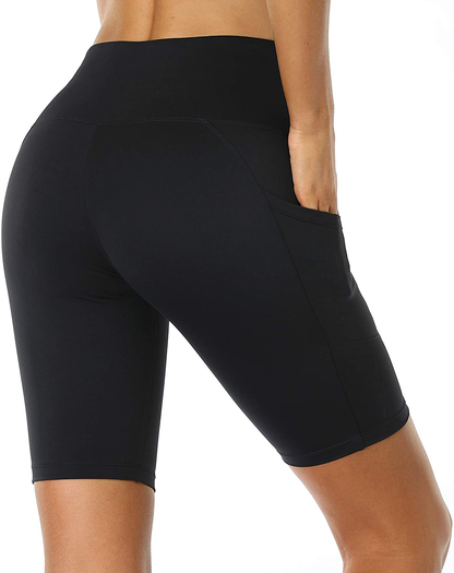 Oalka Women'S Short Yoga Side Pockets High Waist Workout Running Shorts Apparel & Accessories > Clothing > Shorts Kylie Max   