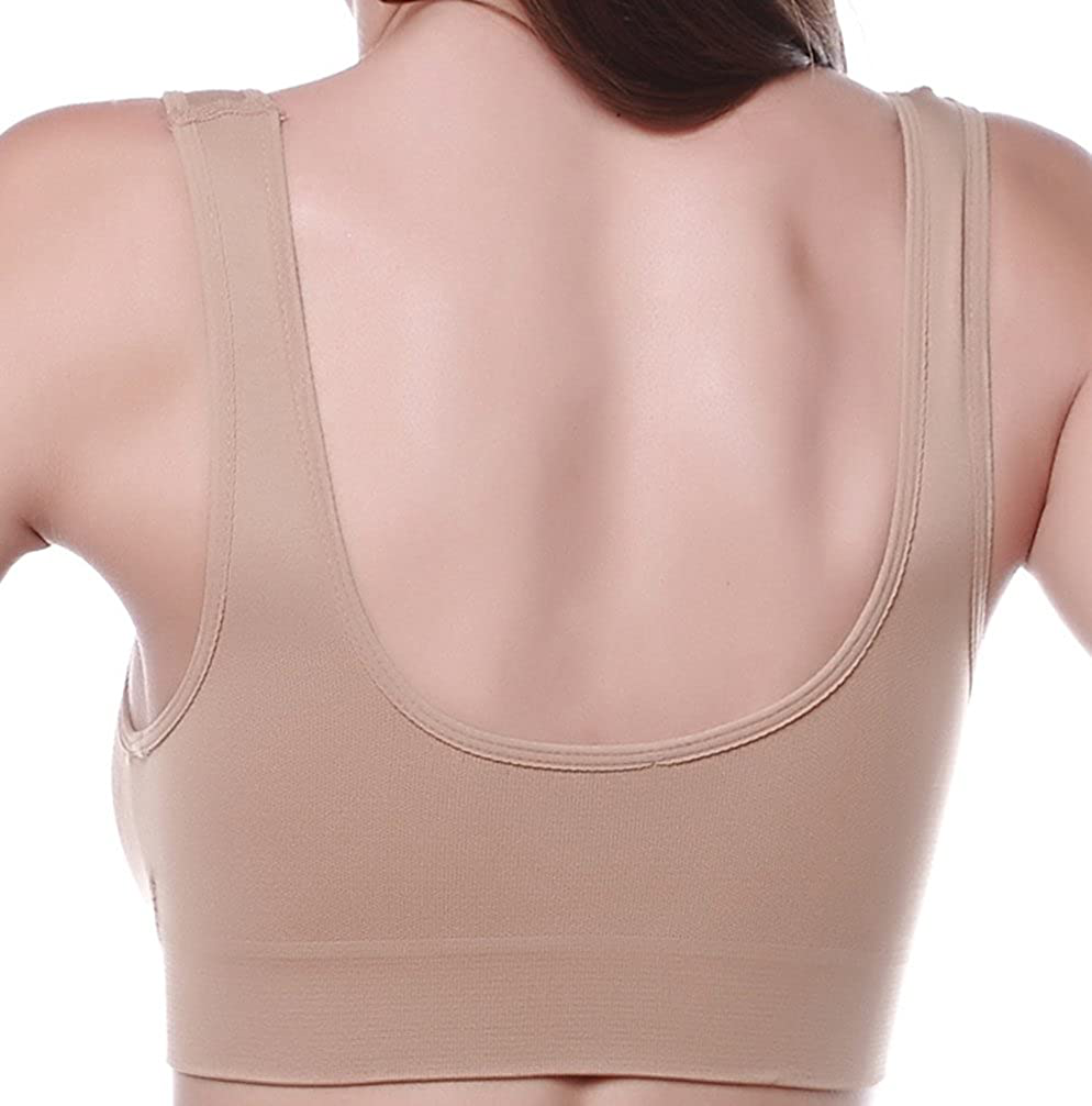 Vermilion Bird Women'S 3 Pack Seamless Comfortable Sports Bra with Removable Pads Apparel & Accessories > Clothing > Underwear & Socks > Bras Kylie Max   