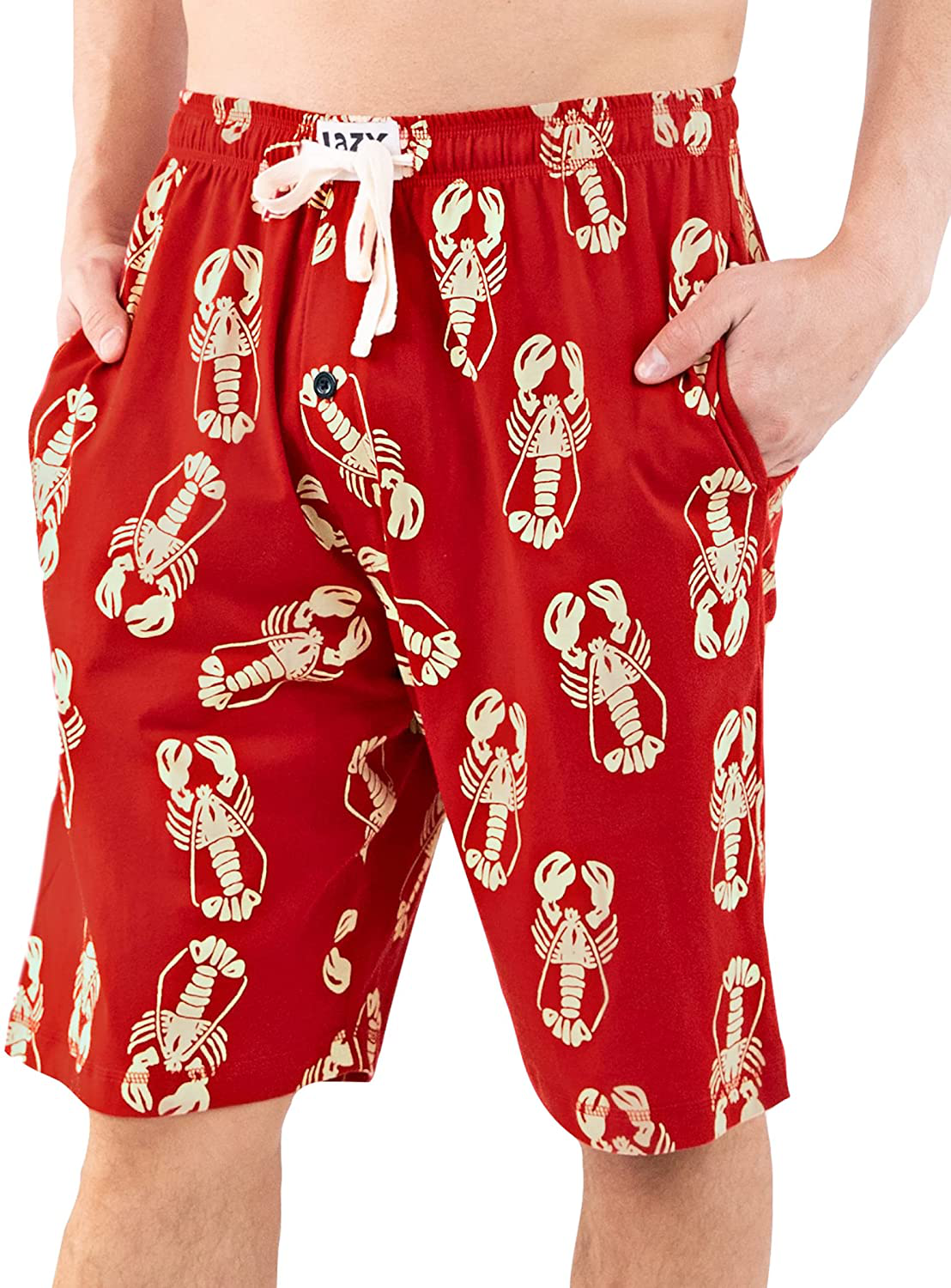 Lazy One Pajama Shorts for Men, Men'S Separate Bottoms, Cotton Loungewear Apparel & Accessories > Clothing > Sleepwear & Loungewear > Pajamas Kylie Max   