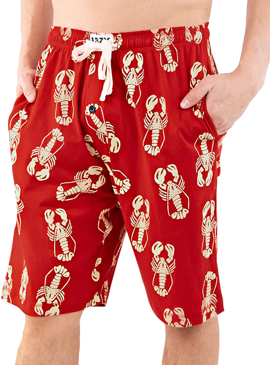 Lazy One Pajama Shorts for Men, Men'S Separate Bottoms, Cotton Loungewear Apparel & Accessories > Clothing > Sleepwear & Loungewear > Pajamas Kylie Max   