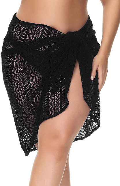 Hanna Nikole plus Size Sarong Swimsuit Cover Ups Bikini Beach Cover-Ups Wrap Skirt Apparel & Accessories > Clothing > Swimwear Kylie Max   